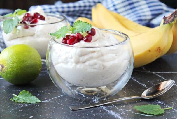 Банановый мусс со сливками