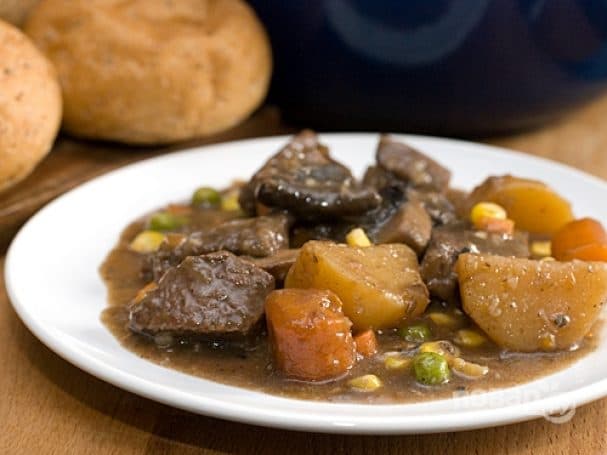 Бефстроганов с картофелем в духовке