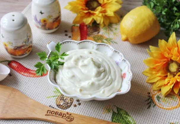 Домашний майонез миксером за 5 минут