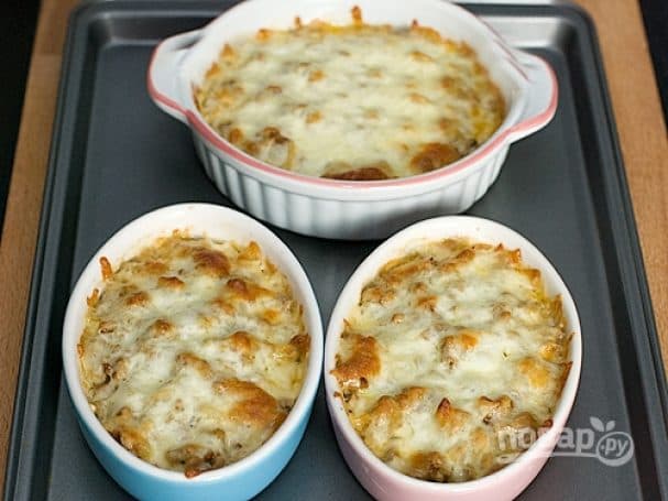 Жульен с говяжьим фаршем