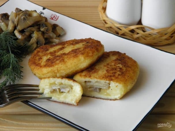 Картофельные зразы с грибами