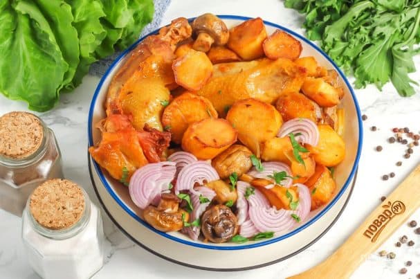 Казан кебаб с курицей