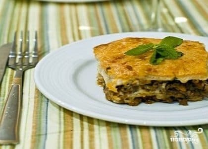 Лазанья из сочней для бешбармака