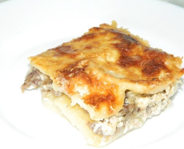 Мясо по-французски с картошкой в духовке