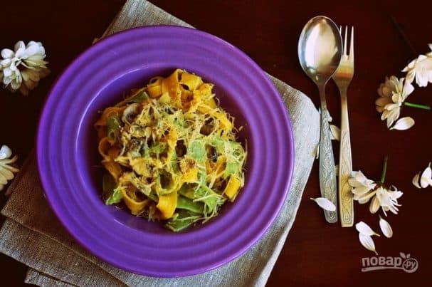 Паста с грибами