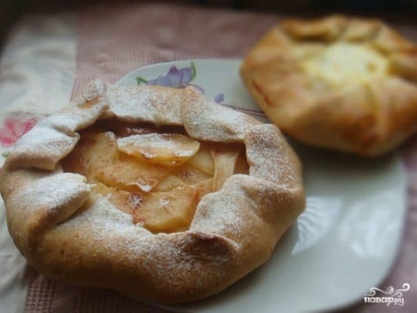 Постная галета с яблоками