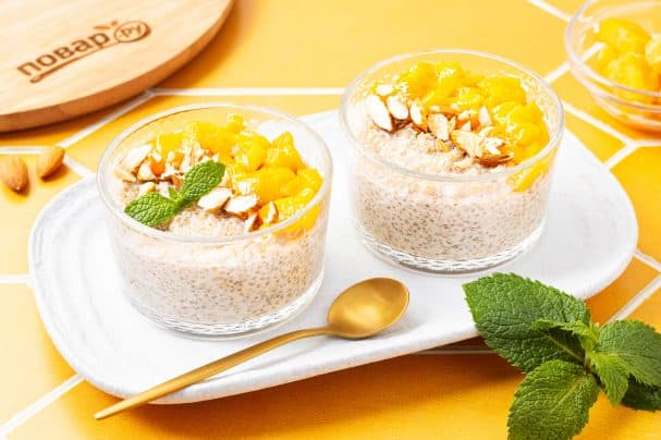 Пудинг из киноа на кокосовом молоке