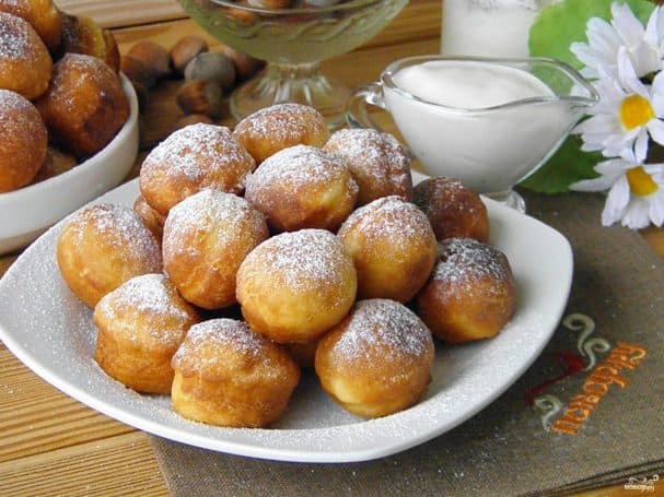 Пышки на кефире, жаренные на сковороде