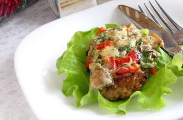 Ромштекс с сыром и хреном