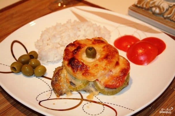 Свинина, запечённая с ананасом