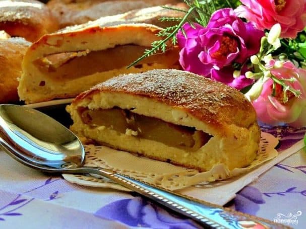 Творожники с яблоками
