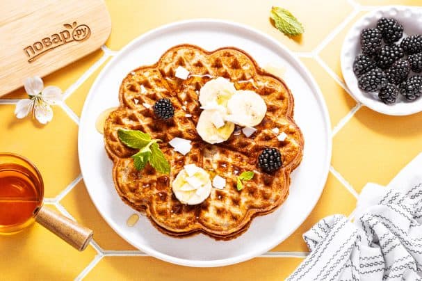 Вафли из зеленой гречки