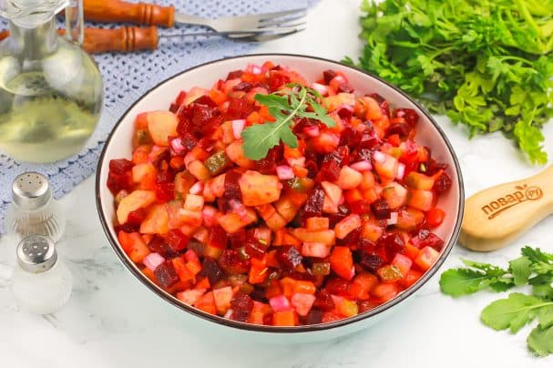 Винегрет без горошка классический